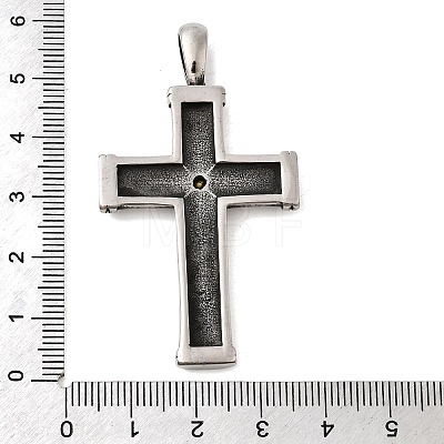 304 Stainless Steel Rhinestone Pendants STAS-A130-10AS-1