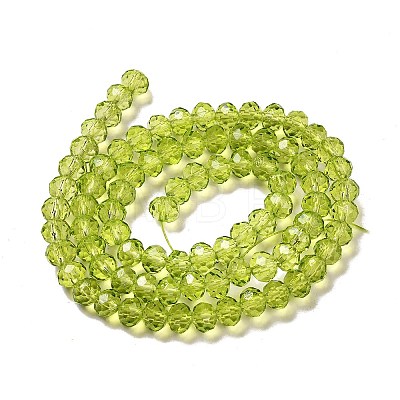 Transparent Baking Paint Glass Beads Strands DGLA-A034-T6mm-D05-1