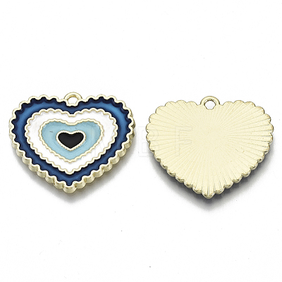 Alloy Enamel Pendants ENAM-N050-02B-1