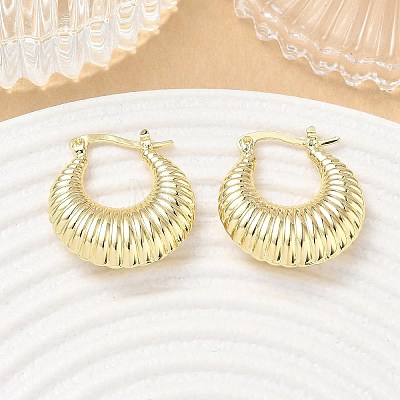 Brass Hoop Earrings for Women KK-CBAD851-42G-1