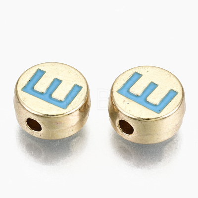 Alloy Enamel Beads ENAM-S122-029E-A-RS-1
