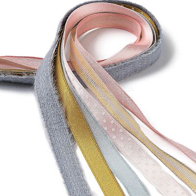 18 Yards 6 Colors Polyester Ribbon SRIB-C001-B01-1