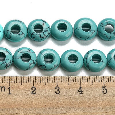 Synthetic Turquoise Beads Strands G-P536-A16-01-1