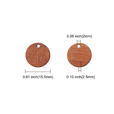 Walnut Wood Pendants WOOD-CJ0001-27B-1