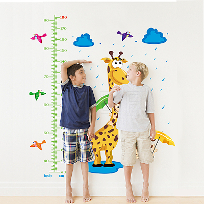 PVC Height Growth Chart Wall Sticker DIY-WH0232-033-1