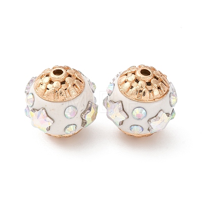 Handmade Resin Indonesia Round Beads IPDL-P005-22KCG-02-1