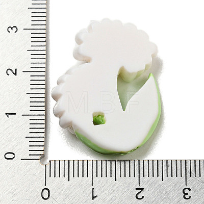 Opaque Resin Decoden Cabochons RESI-B022-02B-1