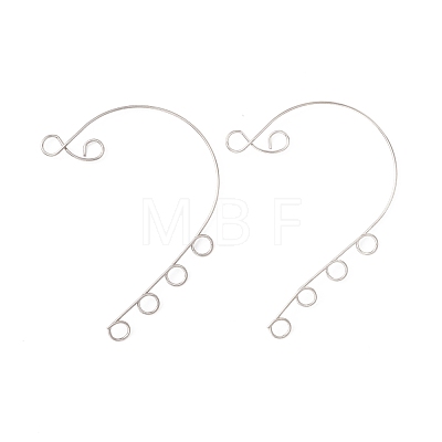 316 Stainless Steel Ear Cuff Findings STAS-H148-04P-1