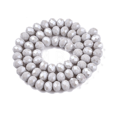 Electroplate Glass Beads Strands EGLA-A044-P8mm-A19-1