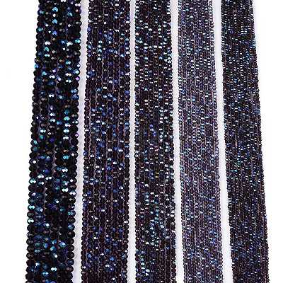 Electroplate Glass Beads Strands EGLA-A044-T6mm-L15-1