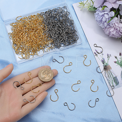 300Pcs 2 Colors Stainless Steel Hook STAS-SP0001-84-1