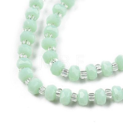 Imitation Jade Glass Beads Strands GLAA-N052-04-1