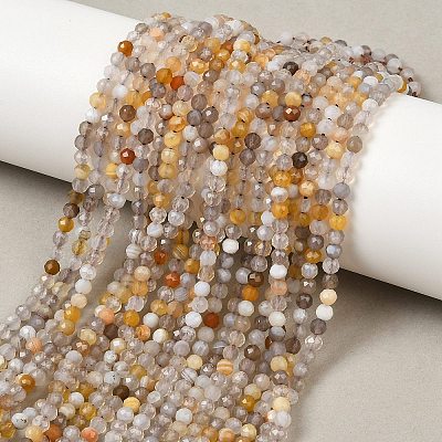 Natural Botswana Agate Beads Strands G-A129-3mm-18-1