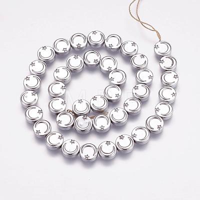 Electroplate Non-magnetic Hematite Beads Strands G-P314-09H-1