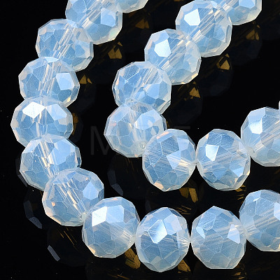 Electroplate Glass Beads Strands EGLA-A044-J1mm-A06-1