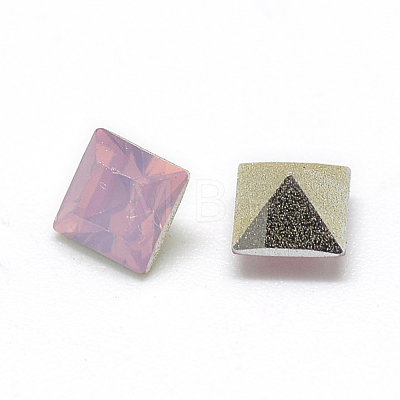 Pointed Back Resin Rhinestone Cabochons RESI-T018-8x8mm-A10-1