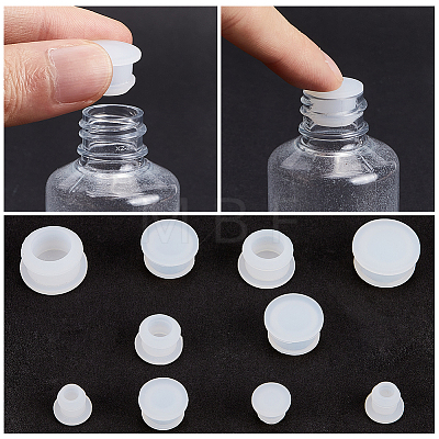 Gorgecraft 24Pcs 4 Style Silicone Bottle Seal Plug AJEW-GF0008-11B-1