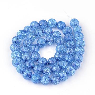 Synthetic Crackle Quartz Beads Strands GLAA-S134-8mm-10-1