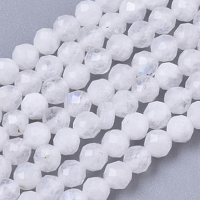 Natural Rainbow Moonstone Beads Strands G-R462-032A-1