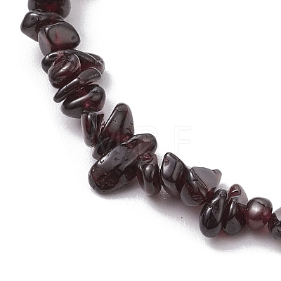 Natural Gemstone Beads Anklets AJEW-AN00583-11-1