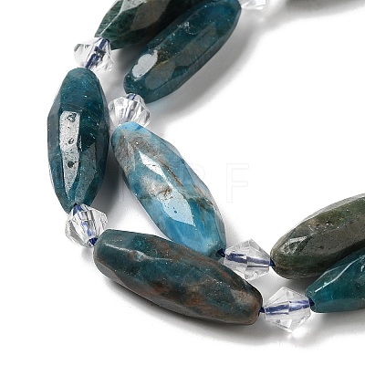 Natural Apatite Beads Strands G-H297-A03-01-1