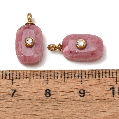 Natural Rhodonite Faceted Pendants GG-CBA38A9-03G-03-1