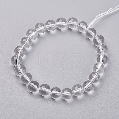 Natural Quartz Crystal Stretch Bracelets X-G-N0268-02-1