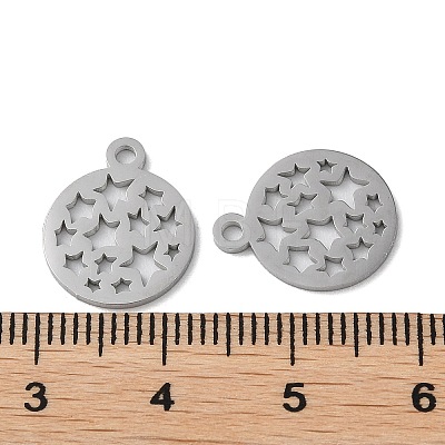 304 Stainless Steel Charms STAS-F300-03P-1