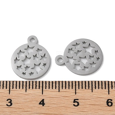 Non-Tarnish 304 Stainless Steel Charms STAS-F300-03P-1