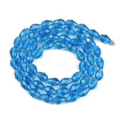 Transparent Glass Beads Strands EGLA-N013-T8mm-D17-1