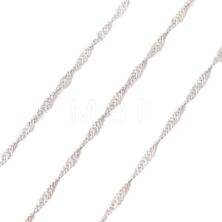 925 Sterling Silver Double Link Chains STER-P064-03S-1