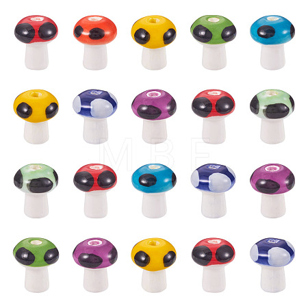 50Pcs Handmade Porcelain Beads PORC-TA0001-17-1