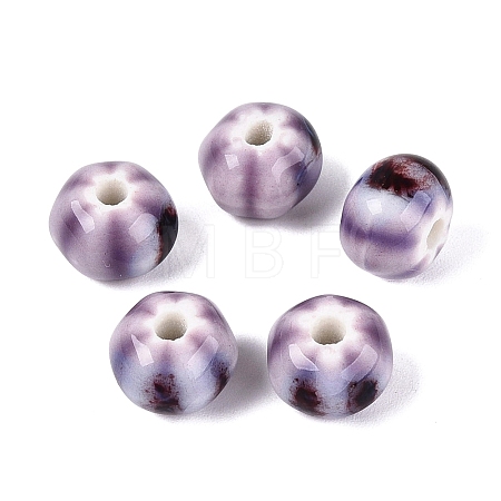 Vintage Handmade Porcelain Beads PORC-Q006-07F-1