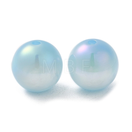 Iridescent Opaque Resin Beads RESI-Z015-01A-04-1