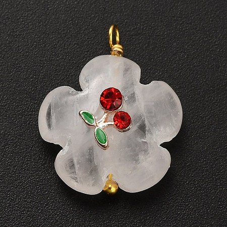 Natural Quartz Crystal Pendants G-C290-02A-1
