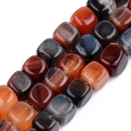 Natural Agate Beads Strands G-S359-135-1