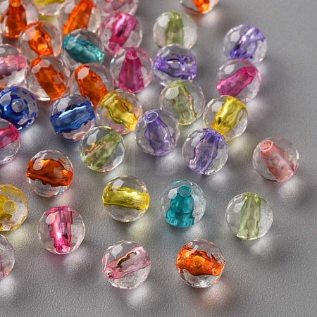 Transparent Acrylic Beads X-TACR-S154-11A-1