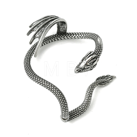 316 Surgical Stainless Steel Cuff Earrings EJEW-E300-01AS-07-1