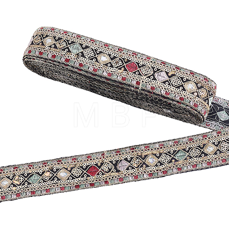 Ethnic Style Polyester Ribbon OCOR-WH0003-083B-1