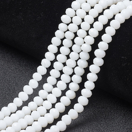 Opaque Solid Color Glass Beads Strands EGLA-A034-P2mm-D01-1