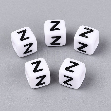 Opaque Acrylic Beads SACR-N020-04A-Z-1