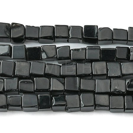 Natural Black Onyx Beads Strands G-D067-G01-1