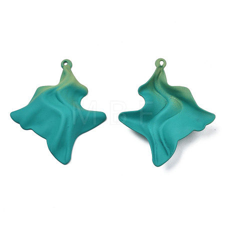 Spray Painted Iron Pendants IFIN-N008-028A-1