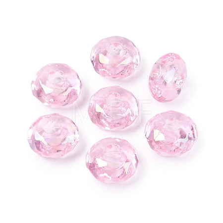 Transparent Acrylic European Beads OACR-E033-25D-1