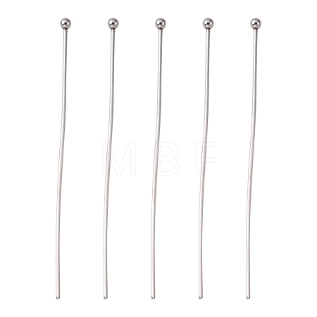 Tarnish Resistant 304 Stainless Steel Ball Head Pins STAS-K146-045-50x0.7mm-1