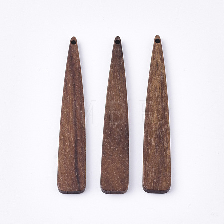 Undyed Walnut Wood Big Pendants X-WOOD-T023-02-1