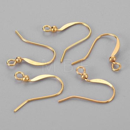 Brass French Earring Hooks KK-Q369-G-1