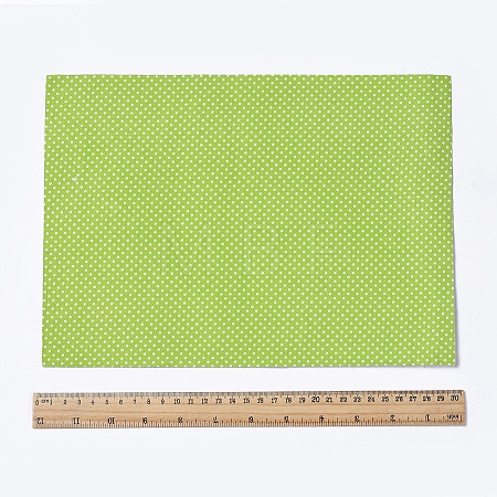 Polka Dot Pattern  Printed A4 Polyester Fabric Sheets LS-DIY-WH0158-63A-04-1