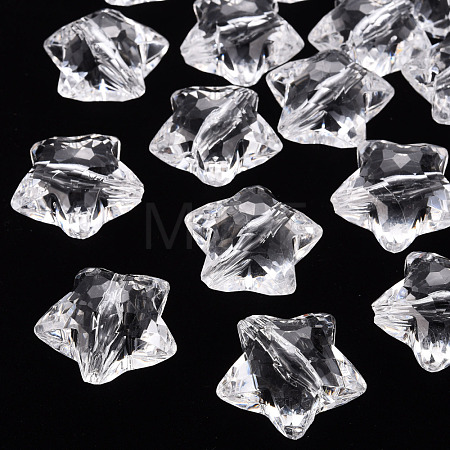 Transparent Acrylic Beads X-TACR-ZX018-02-1