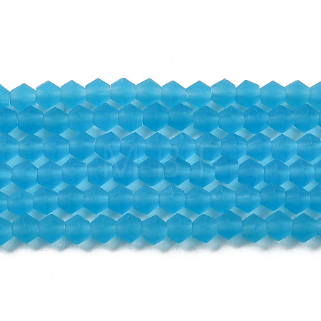 Imitate Austrian Crystal Frosted Glass Beads Strands LS-EGLA-A039-T4mm-MD19-1